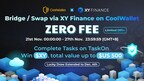 coolwallet-presents:-zero-bridge/swap-service-fee-and-win-$xy,-total-prize-up-to-us$500