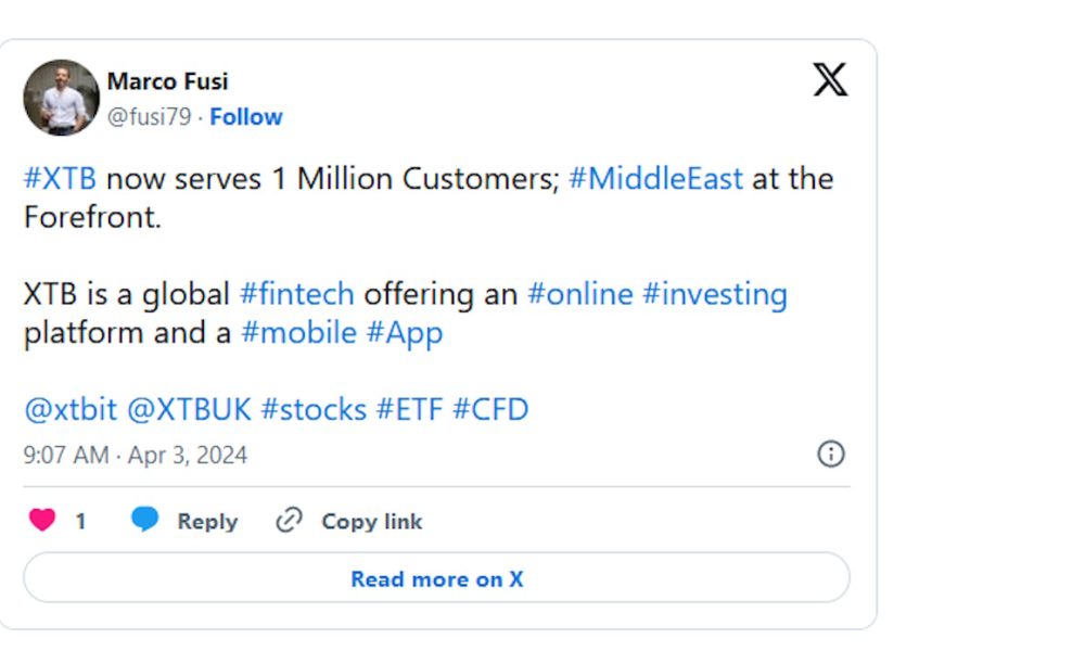 xtb-surpasses-one-million-customer-milestone-amidst-fintech-expansion